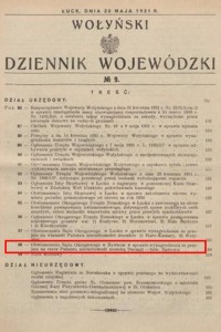 Wołyński Dziennik Wojewódźki nr 9